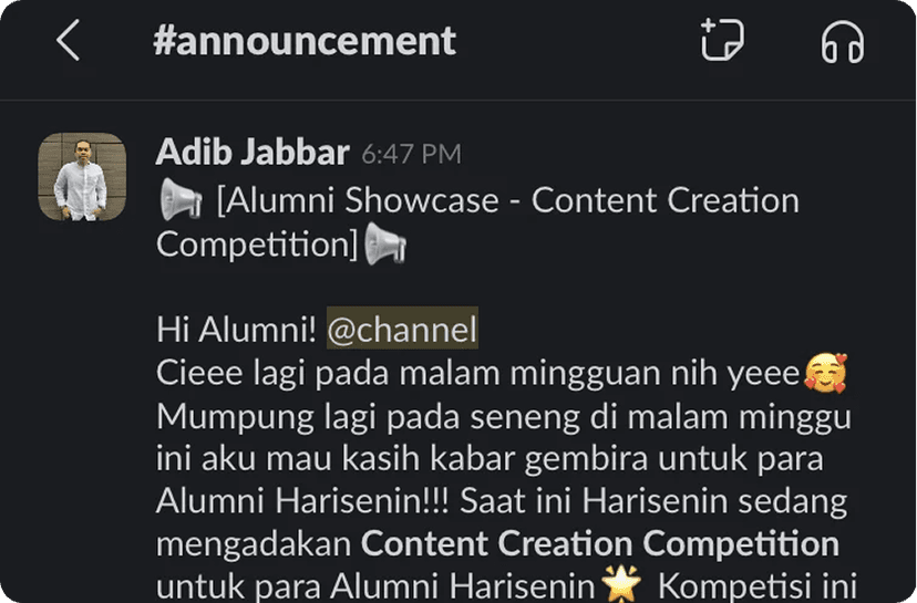 Announcement